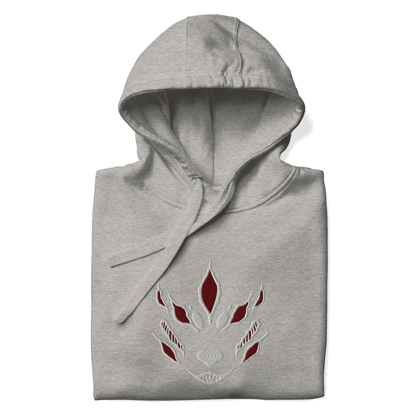 Fox Devil Aki Embroidered Unisex Chainsaw Anime Hoodie - Black / S