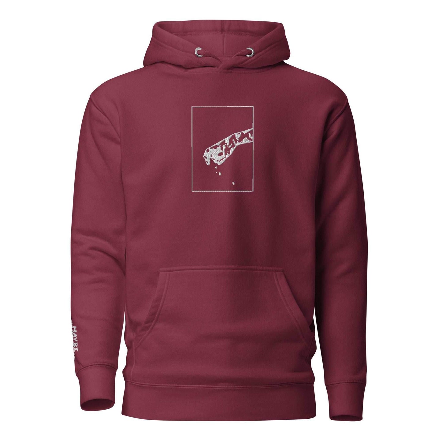 Maybe Next Time Itatchi Premium Embroidered Hoodie - Maroon / S