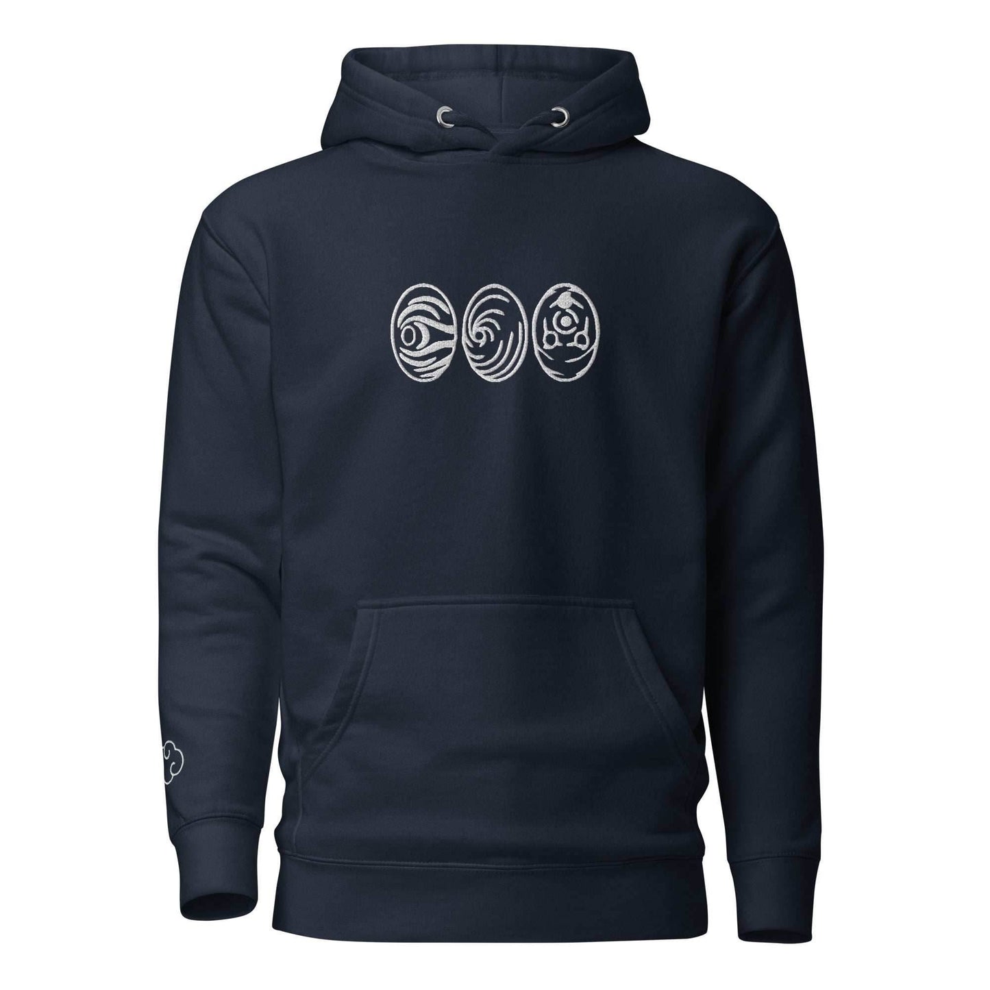 Tobi Mask Embroidered Premium Hoodie - Navy / S