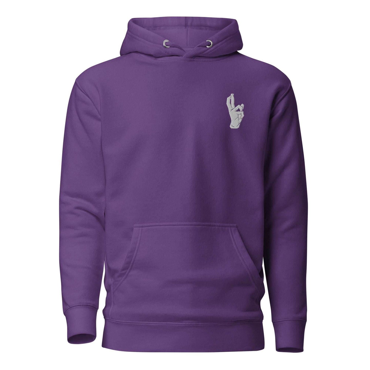 Domain Expansion Anime Embroidered Premium Hoodie - Purple / S