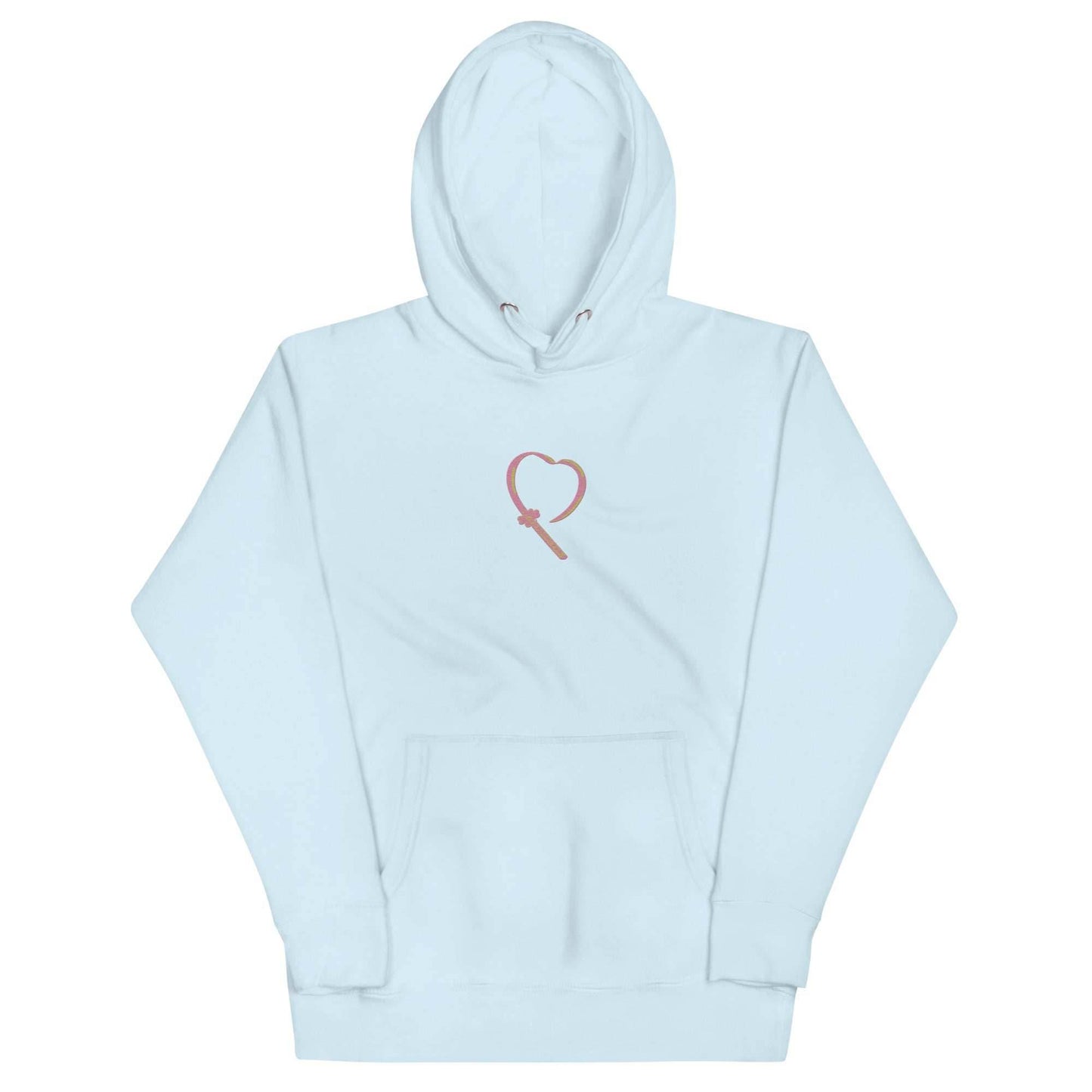 Mitsuri Sword Embroidered Unisex Anime Hoodie - Blue / S