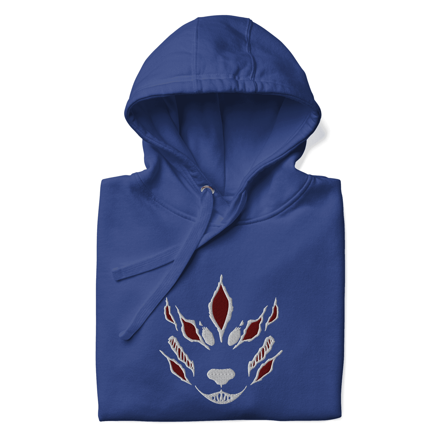 Fox Devil Aki Embroidered Unisex Chainsaw Anime Hoodie - Black / S