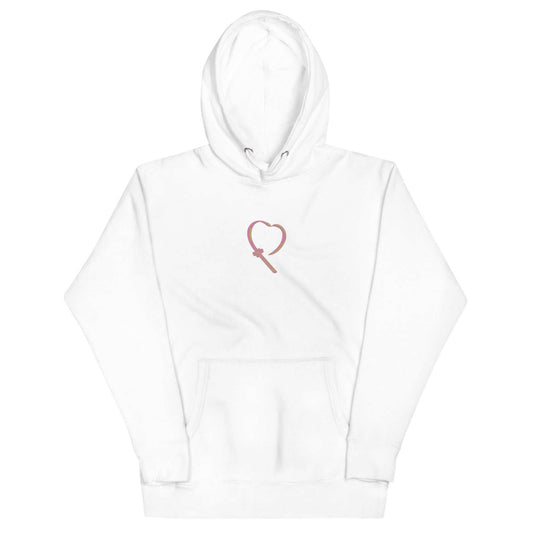 Mitsuri Sword Embroidered Unisex Anime Hoodie - White / S