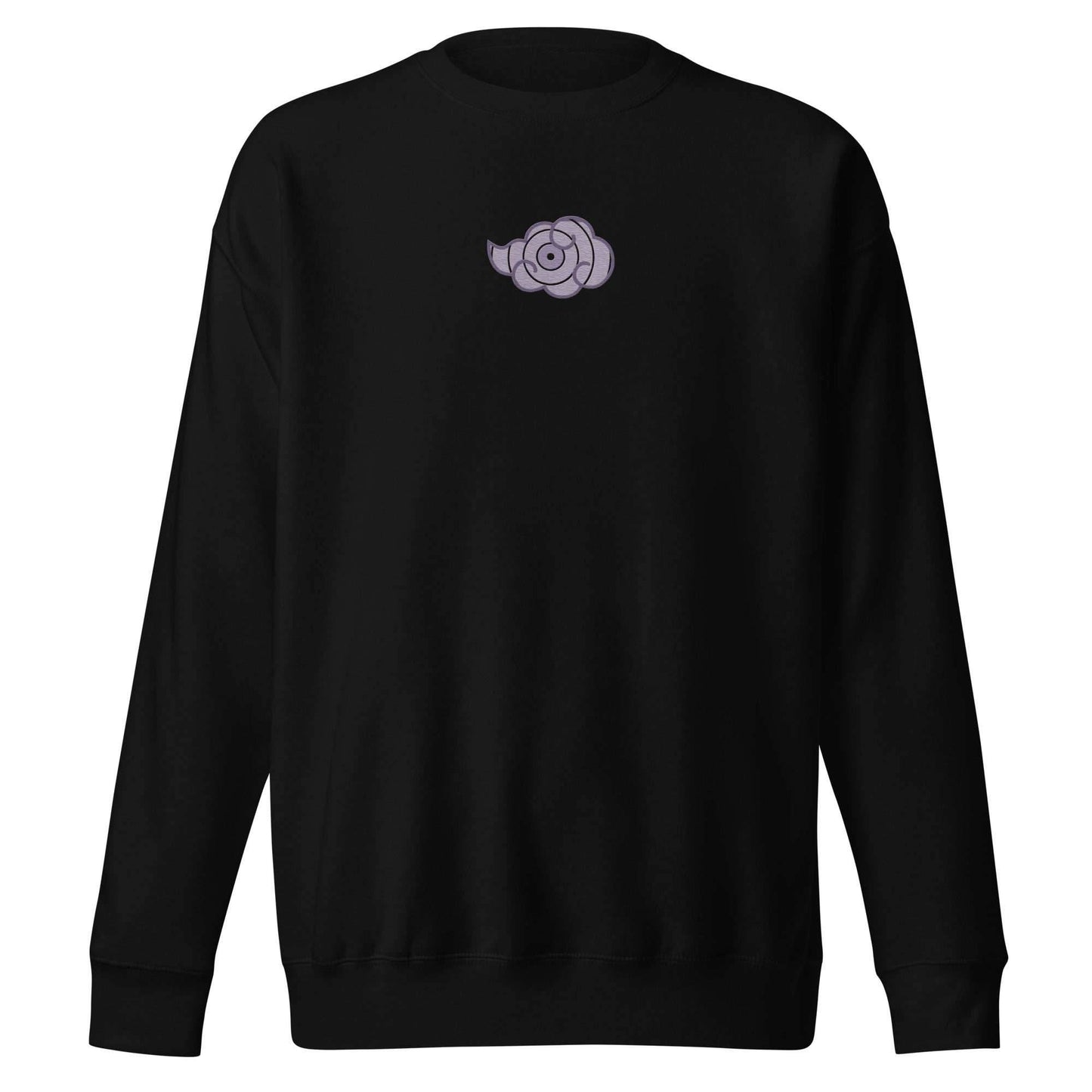 PAIN Cloud Embroidered Premium Crewneck Sweatshirt - Black / S