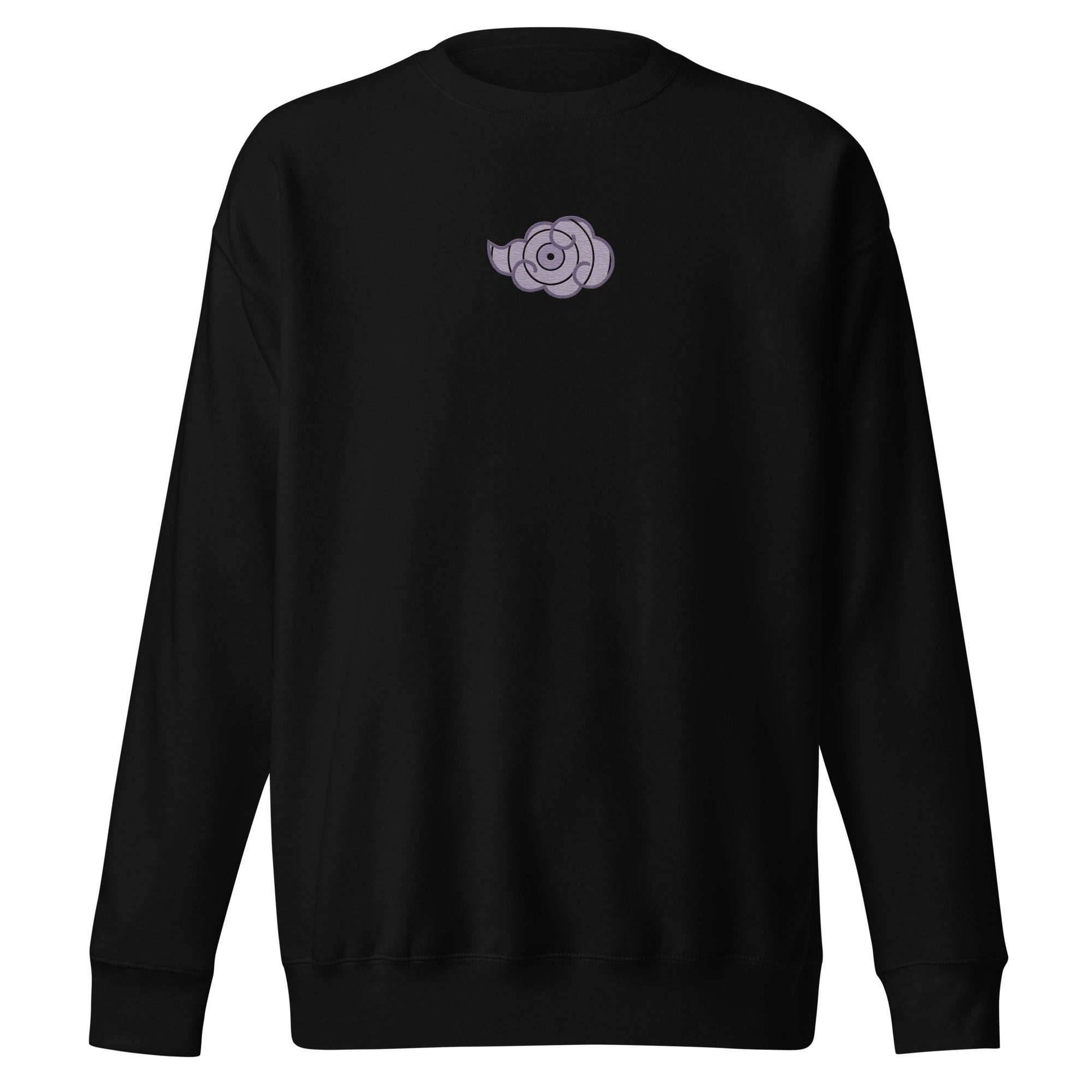 PAIN Cloud Embroidered Premium Crewneck Sweatshirt - Black / S