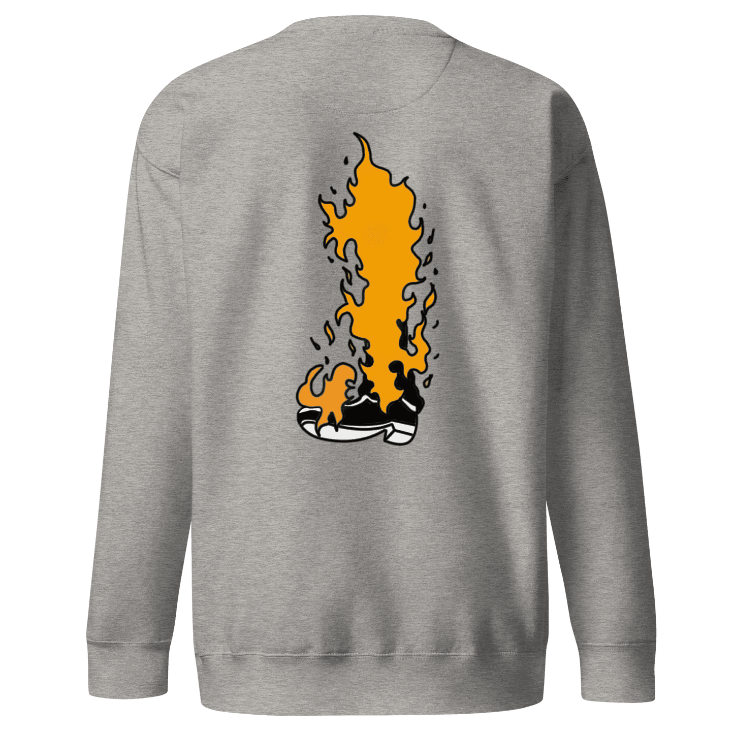 Black Leg Sanji Premium Embroidered Anime Crewneck Sweatshirt - Black / S