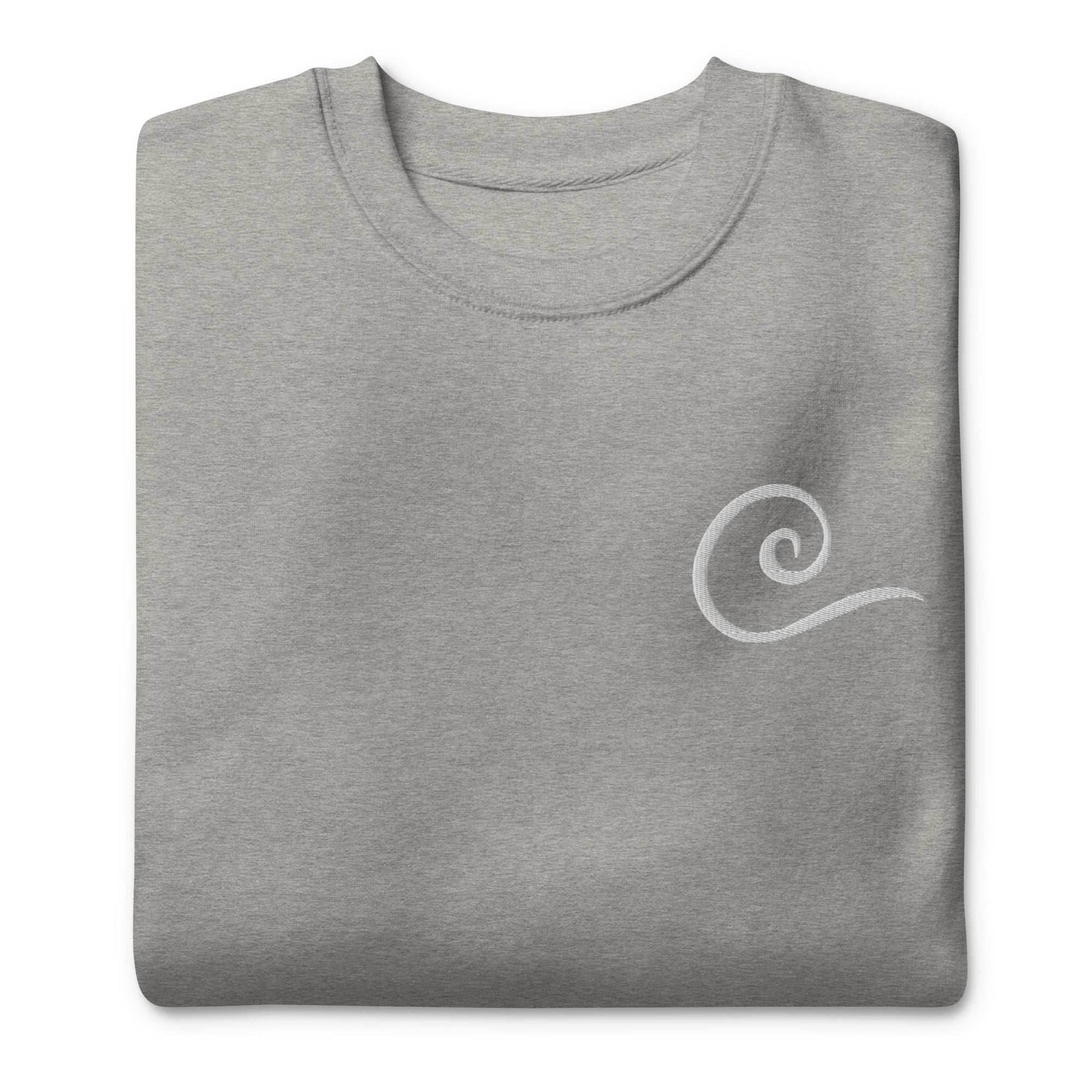 Black Leg Sanji Premium Embroidered Anime Crewneck Sweatshirt - Black / S