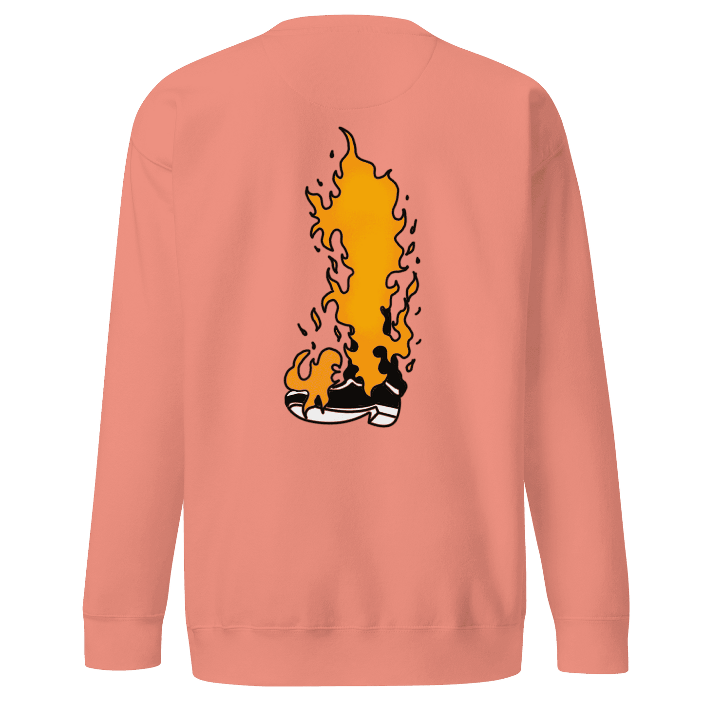 Black Leg Sanji Premium Embroidered Anime Crewneck Sweatshirt - Black / S