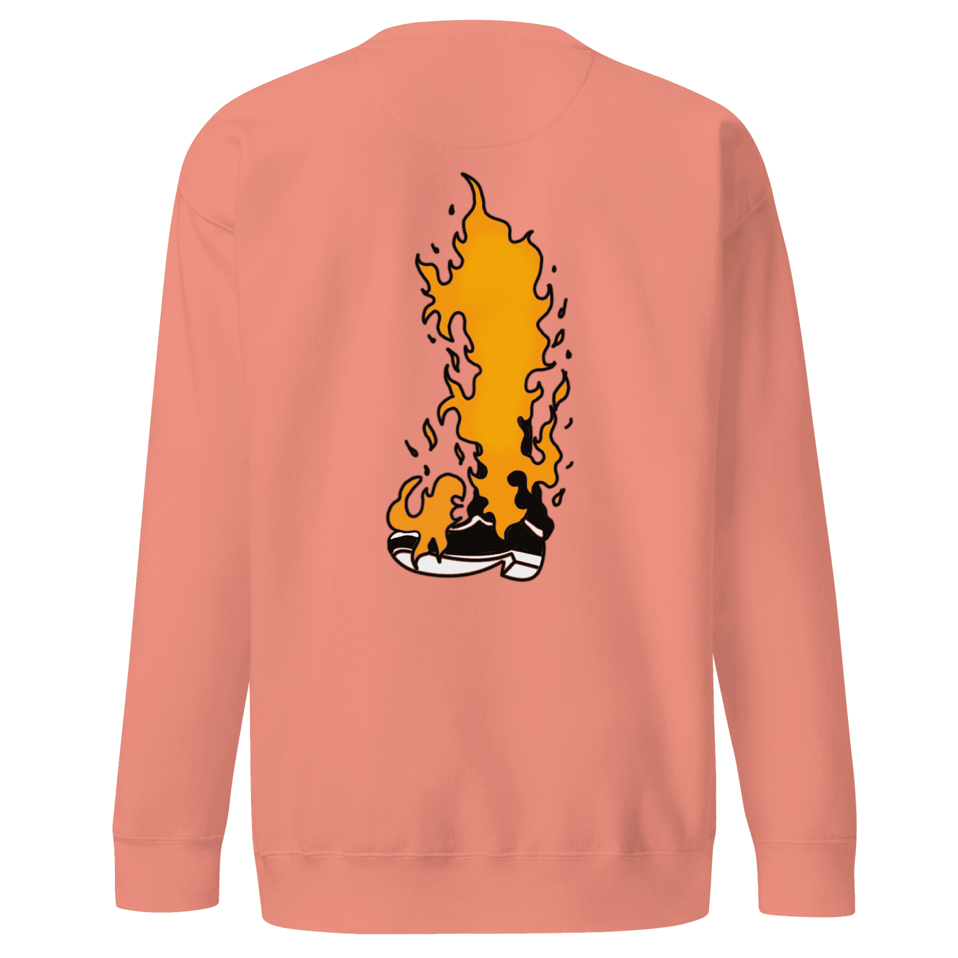 Black Leg Sanji Premium Embroidered Anime Crewneck Sweatshirt - Black / S