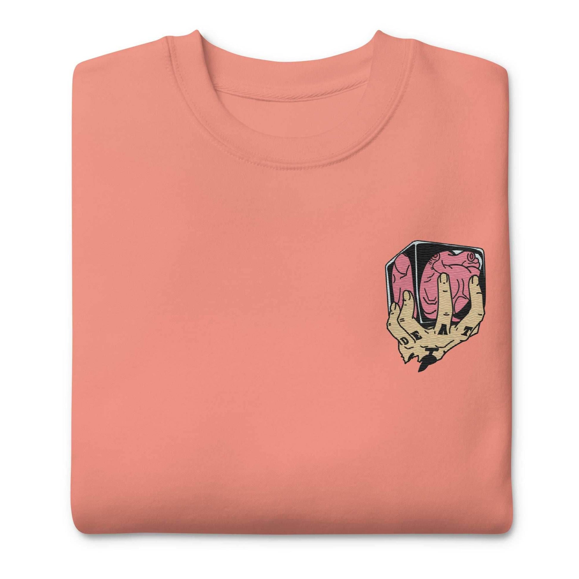 ROOM! Heart Shambles Trafalgar Embroidered Unisex Premium Anime Sweatshirt - Black / S