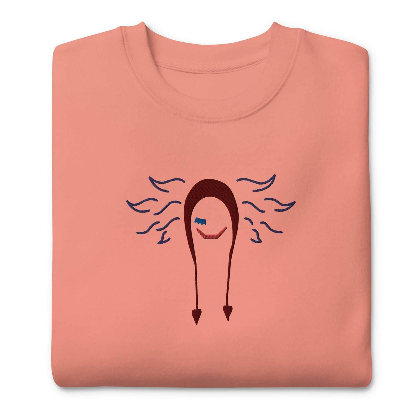 Corazon Embroidered Unisex Premium Anime Sweatshirt - Black / S