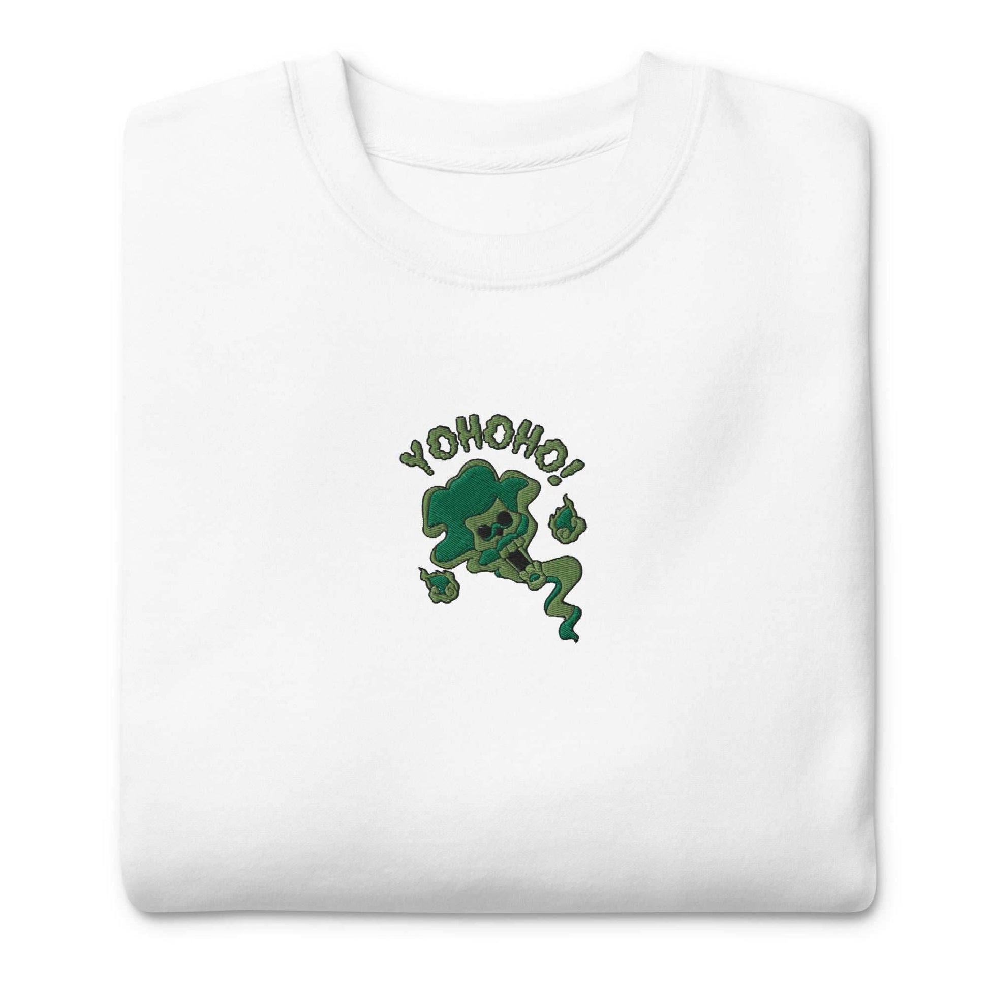 Brook Soul Yohoho Embroidered Anime Unisex Premium Sweatshirt - Black / S