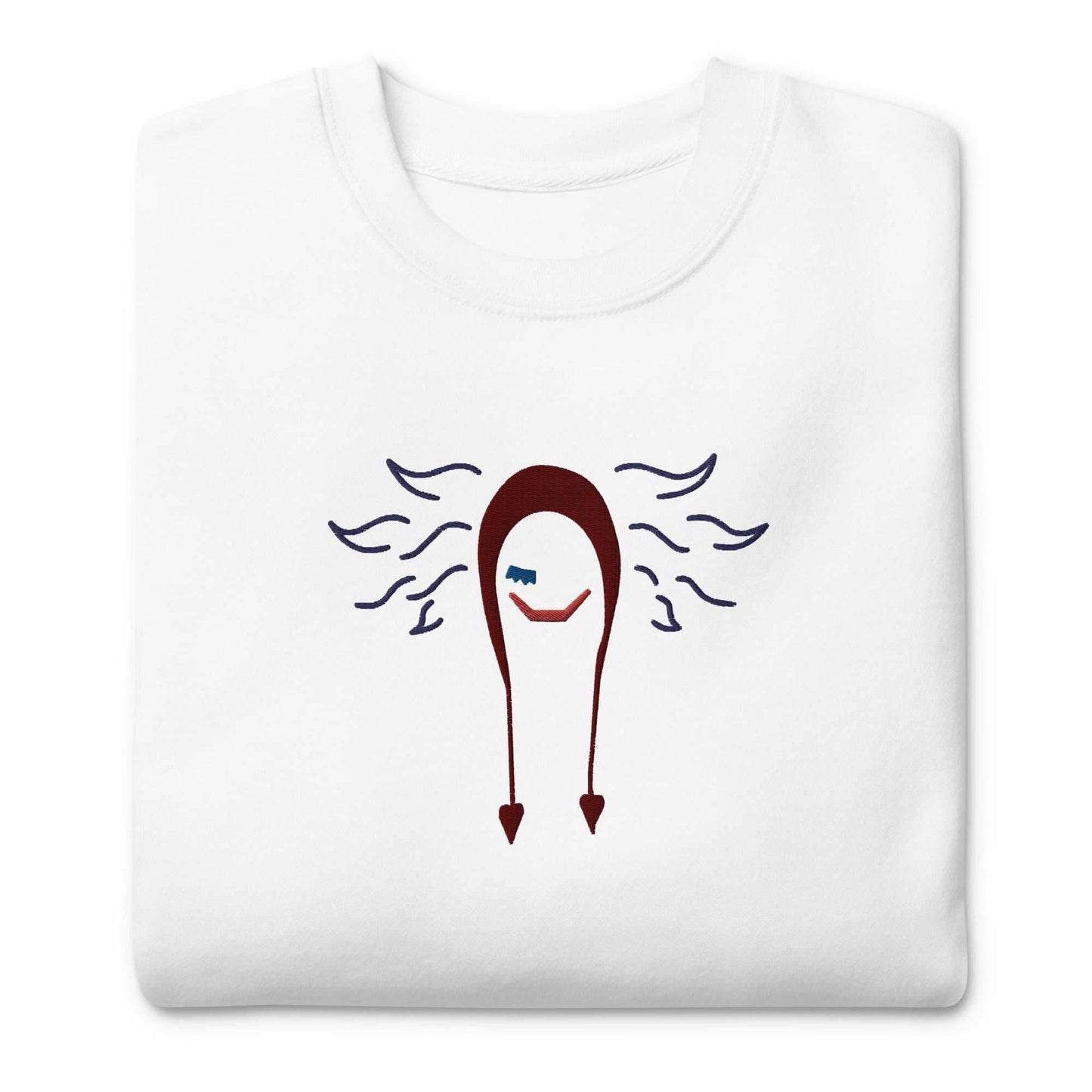 Corazon Embroidered Unisex Premium Anime Sweatshirt - Black / S