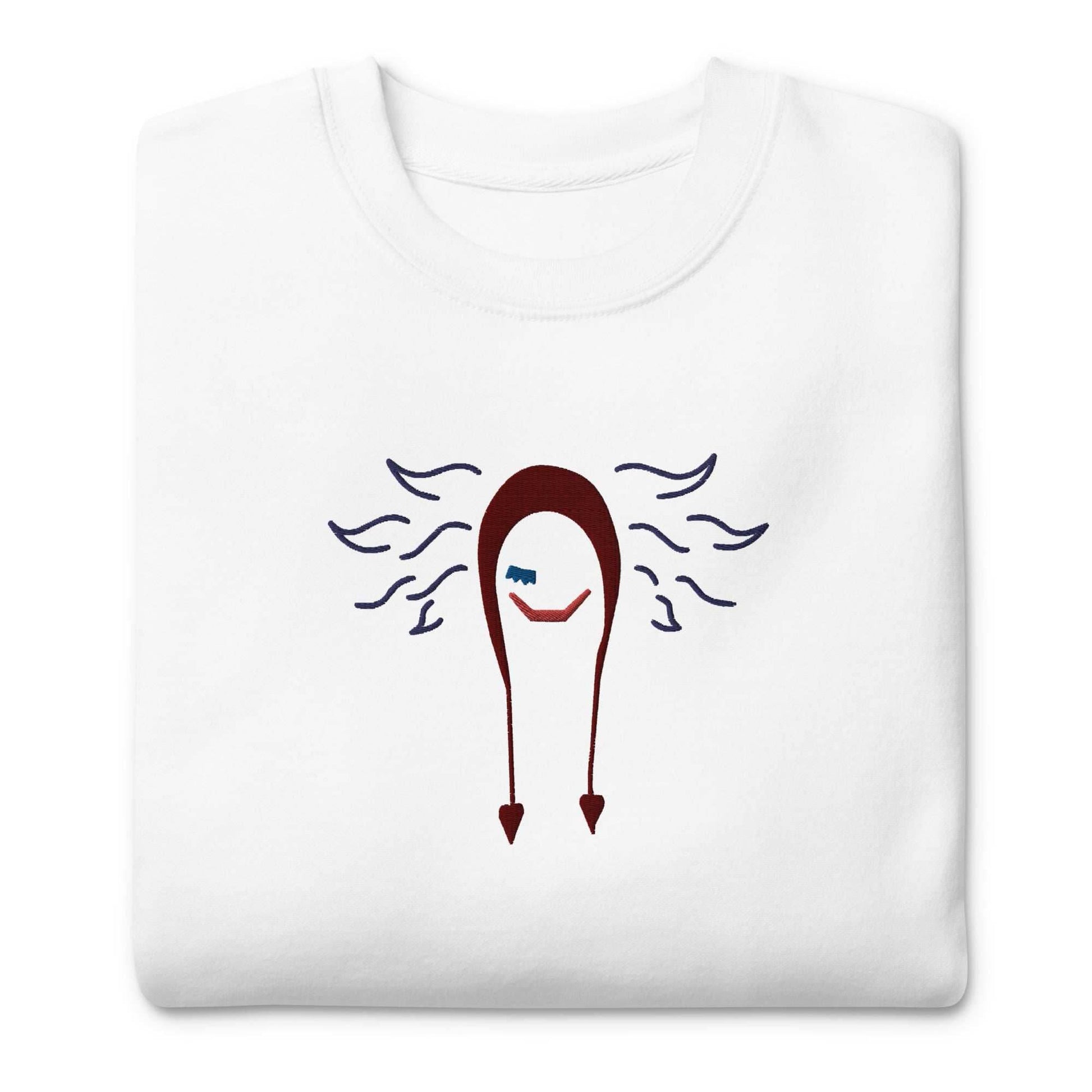 Corazon Embroidered Unisex Premium Anime Sweatshirt - Black / S