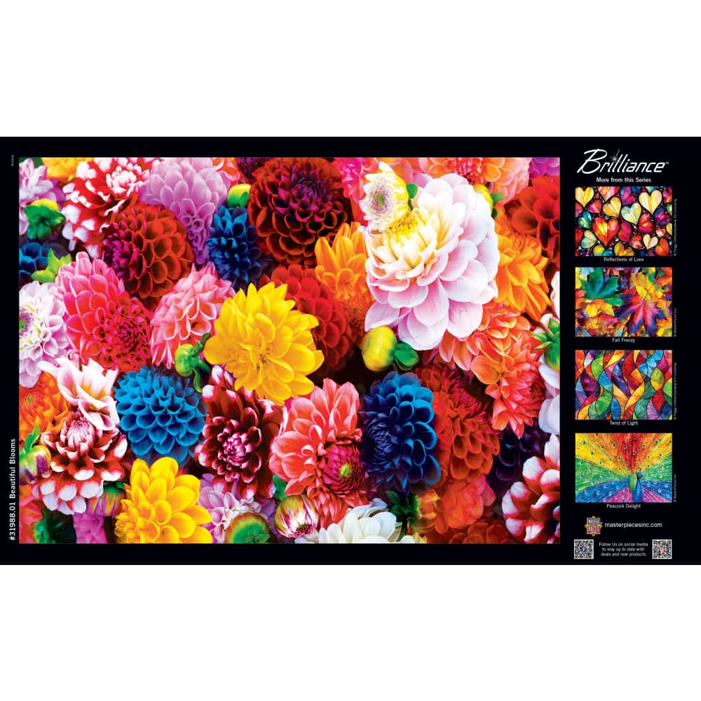 Brilliance - Beautiful Blooms 500 Piece Jigsaw Puzzle