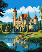 Mesmerizing Castle Painting by Numbers Kit by Ideyka KHO6334