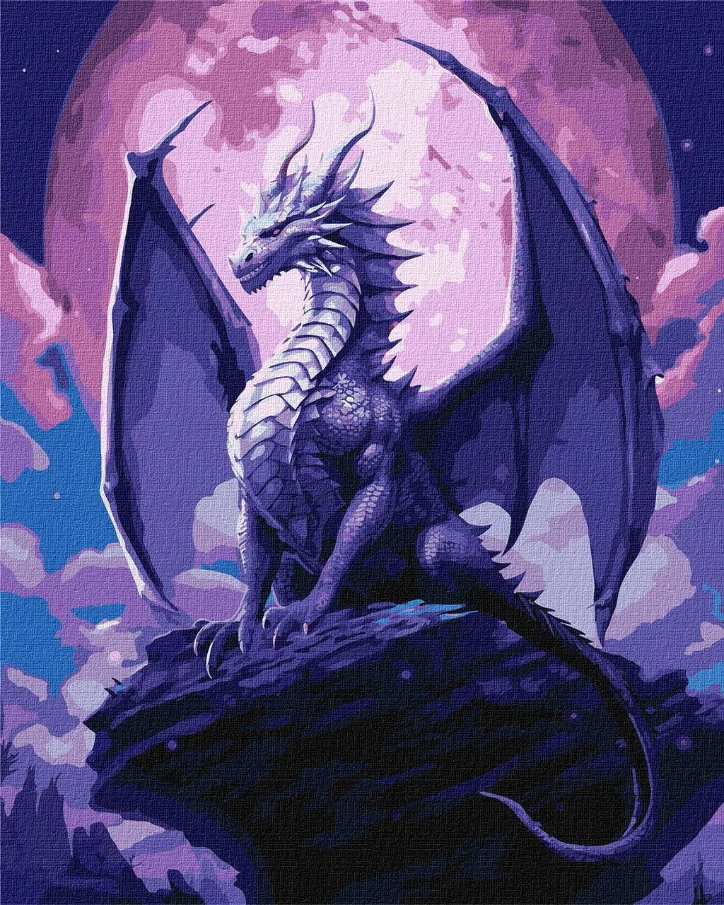 The Majestic Dragon Painting by Numbers Kit by Ideyka KHO5118