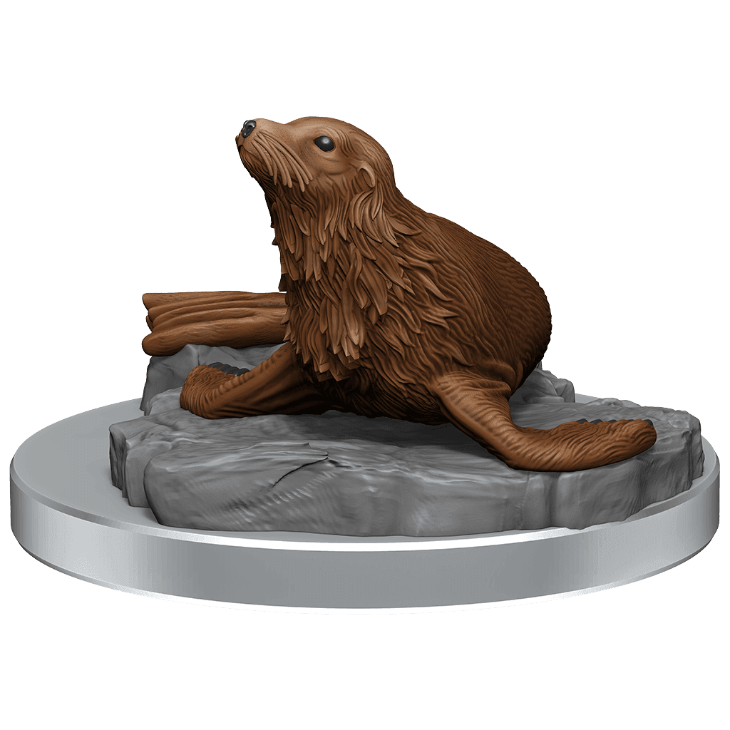 D&D: Nolzur's Marvelous Miniatures - Locathah & Seal - 