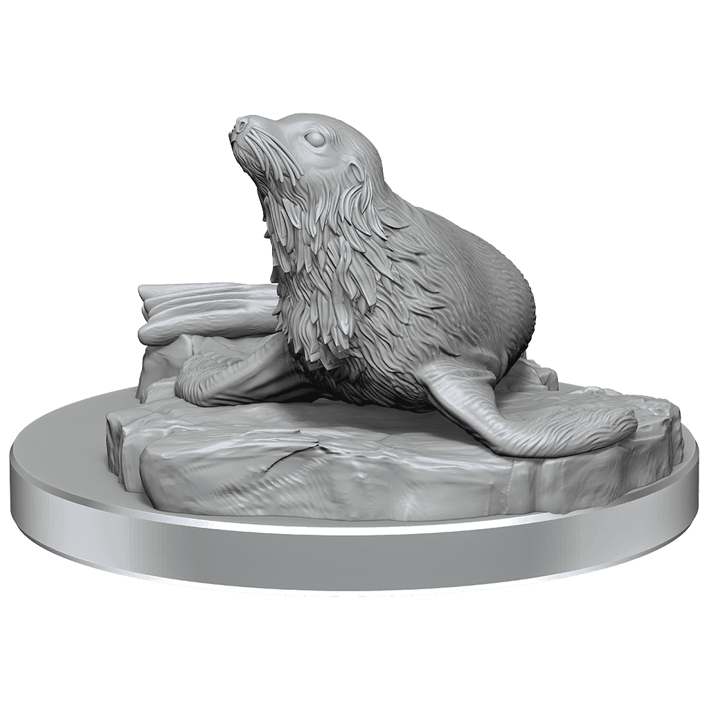 D&D: Nolzur's Marvelous Miniatures - Locathah & Seal - 