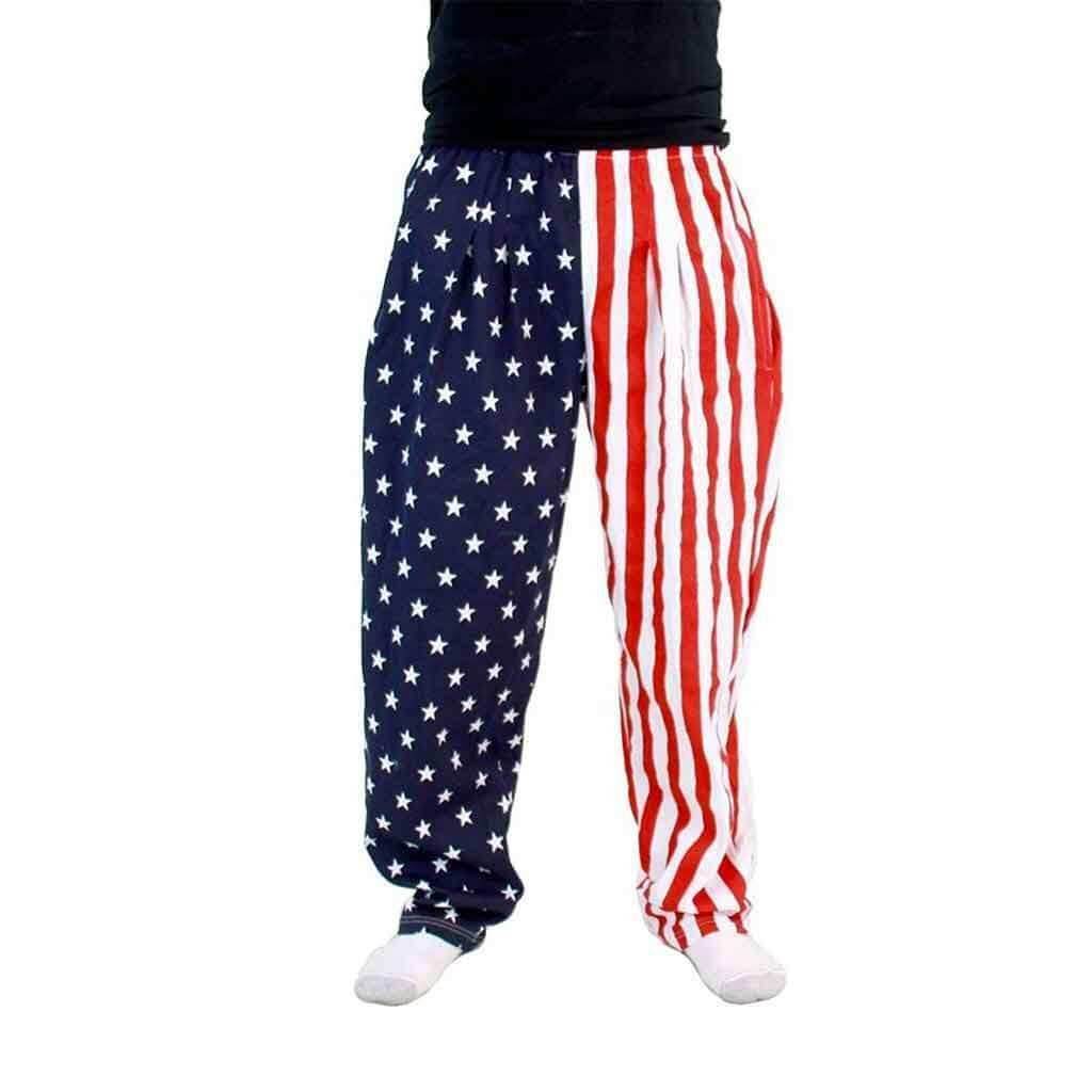 USA American Flag Lounge Pants Pajamas - S