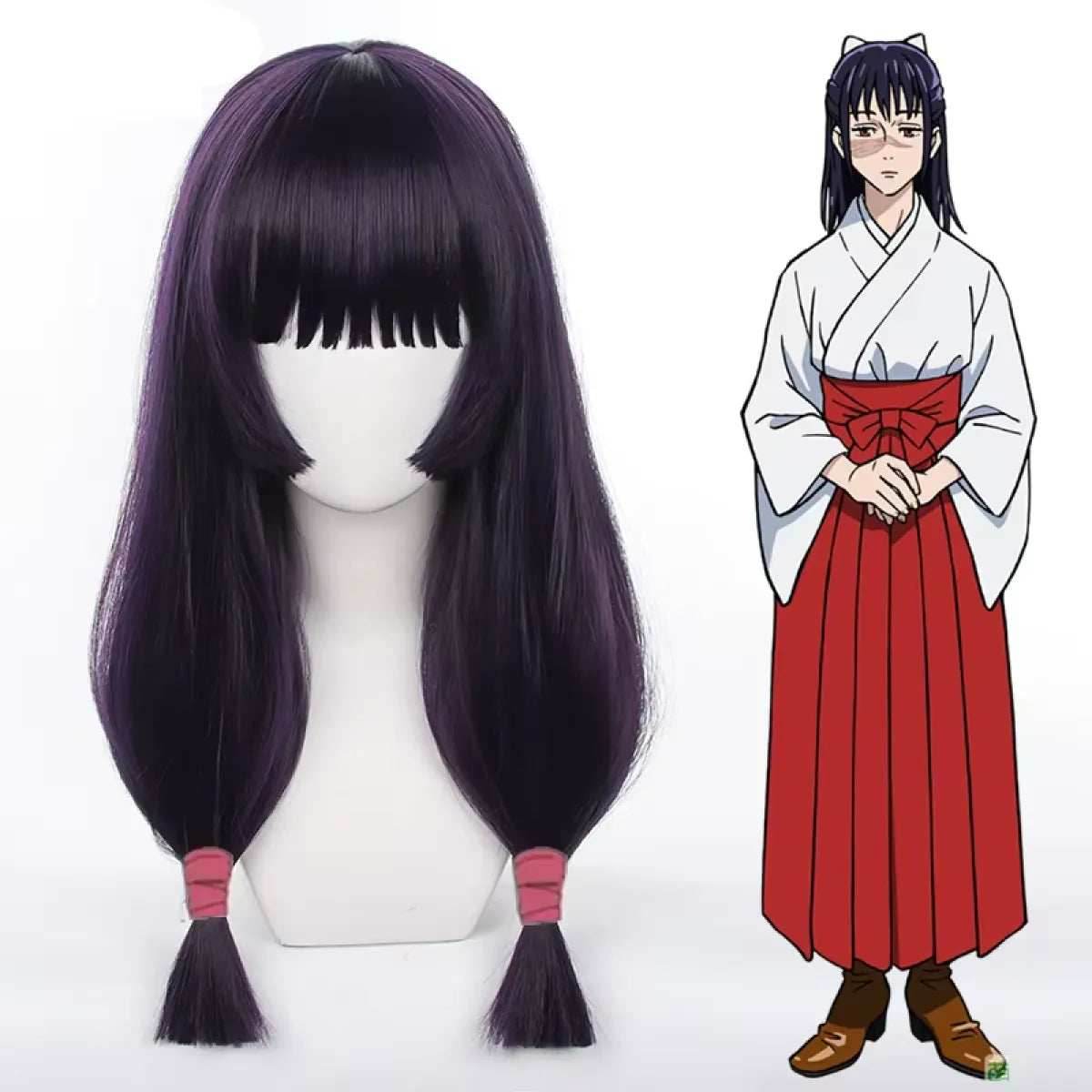 Utahime Iori Cosplay Costume – Jujutsu Kaisen Kimono with Wig Set - S / Wig Only