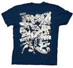 UV Collage Navy Youth T-shirt - YS