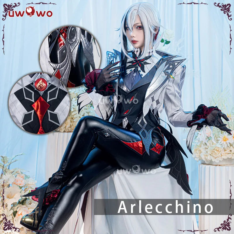 UWOWO Exclusive Genshin Impact arlecchino Cosplay Costume Game Outfit Halloween Costumes