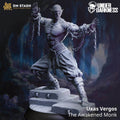 Uxas Vergos, The Awakened Monk (Male Drow Monk) - 32mm Scale