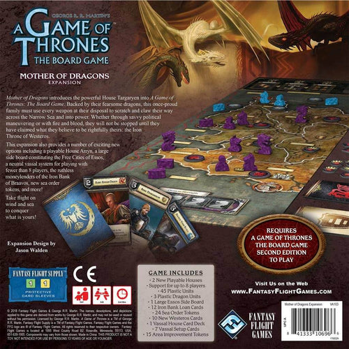 A Game of Thrones Boardgame Mother of Dragons Expansion - 