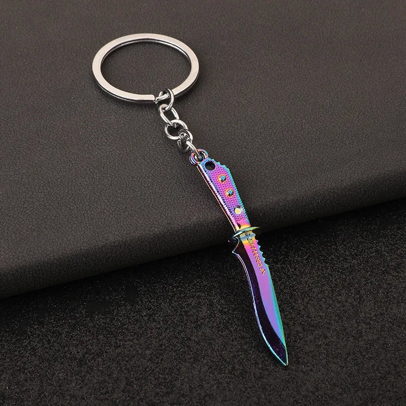 Valerant plunders the impression weapon mob m4 impression claw knife all-metal model key chain pendant.