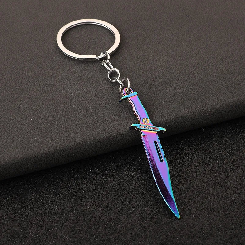 Valerant plunders the impression weapon mob m4 impression claw knife all-metal model key chain pendant.