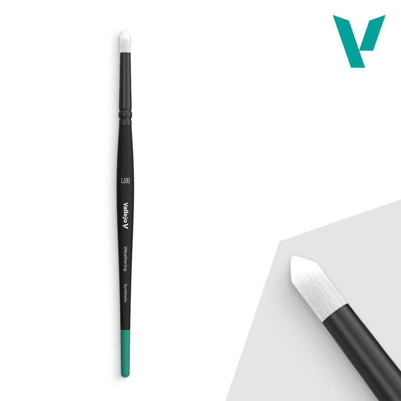 Hobby Brushes: Round Weathering - Synthetic - Large - 