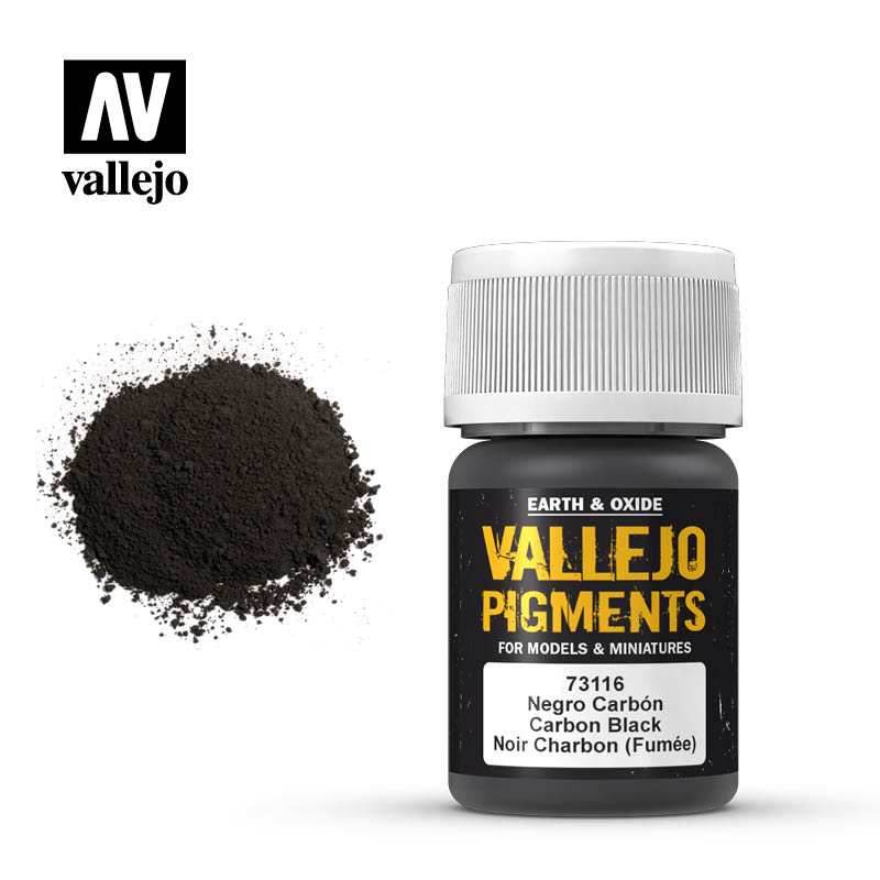 Vallejo Pigments: Carbon Black (Smoke Black) - 