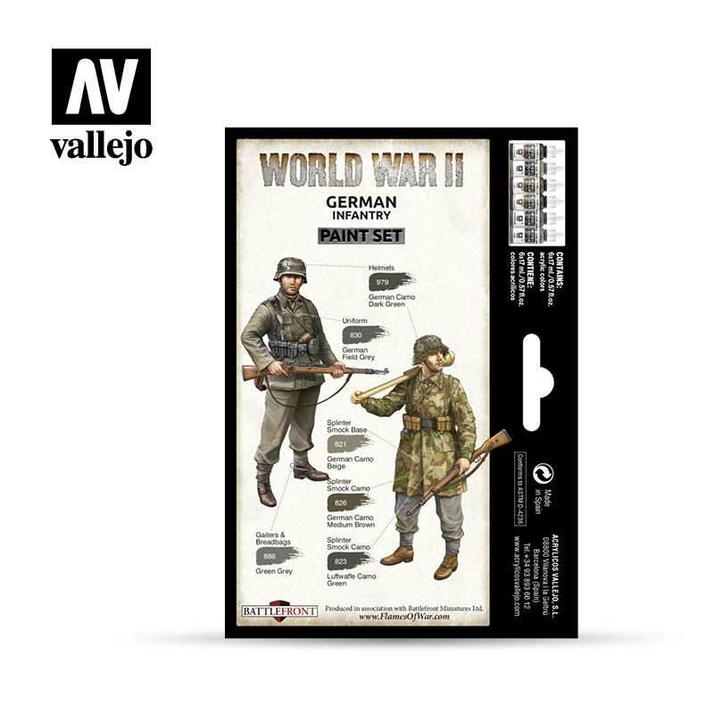 Model Color: WWII Paint Set - German Infantry - 