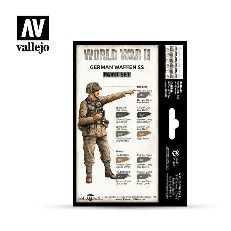Model Color: WWII Paint Set - German Waffen SS - 
