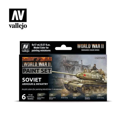 Model Color: WWII Paint Set - Soviet Armour & Infantry - 