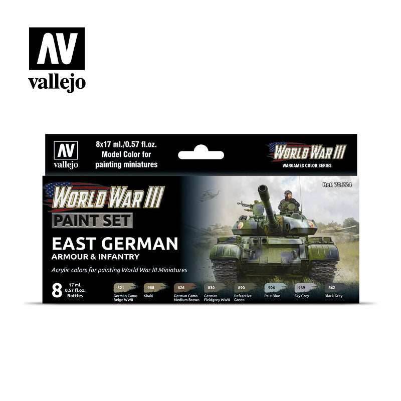 Model Color: WWIII Paint Set - East German Armour & Infantry - 