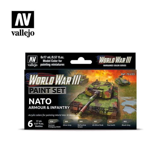 Model Color: WWIII Paint Set - NATO Armour & Infantry - 