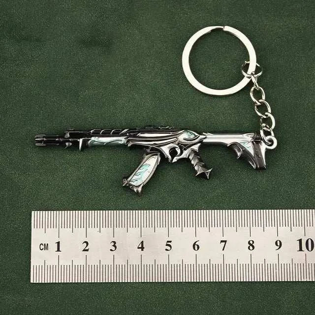 Valorant  Melee Reaver 2.0 Karambit Keychain Game Peripheral M4 Samurai Dagger Model Metal Key Ring Pendant Jewelry Male Gift