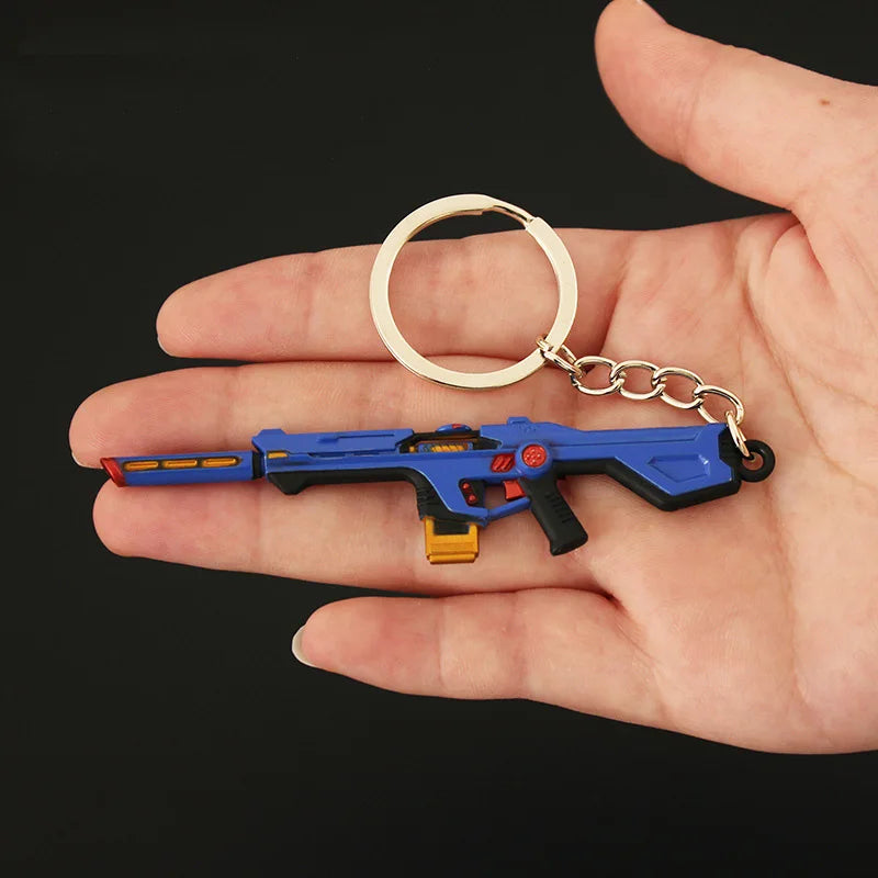 Valorant  Melee Reaver 2.0 Karambit Keychain Game Peripheral M4 Samurai Dagger Model Metal Key Ring Pendant Jewelry Male Gift