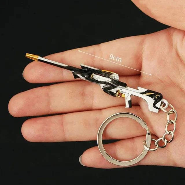 Valorant  Melee Reaver 2.0 Karambit Keychain Game Peripheral M4 Samurai Dagger Model Metal Key Ring Pendant Jewelry Male Gift