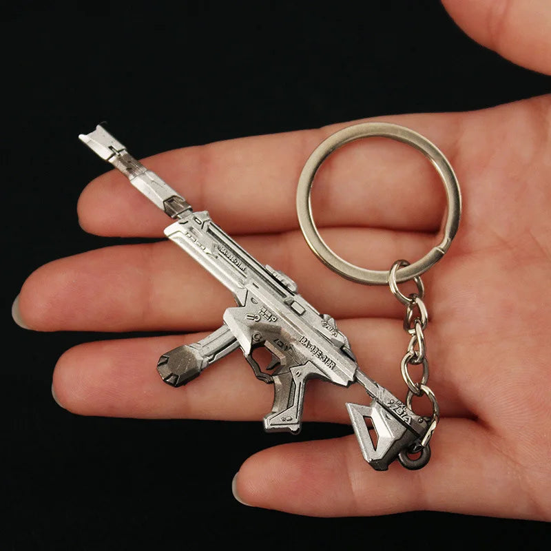 Valorant  Melee Reaver 2.0 Karambit Keychain Game Peripheral M4 Samurai Dagger Model Metal Key Ring Pendant Jewelry Male Gift