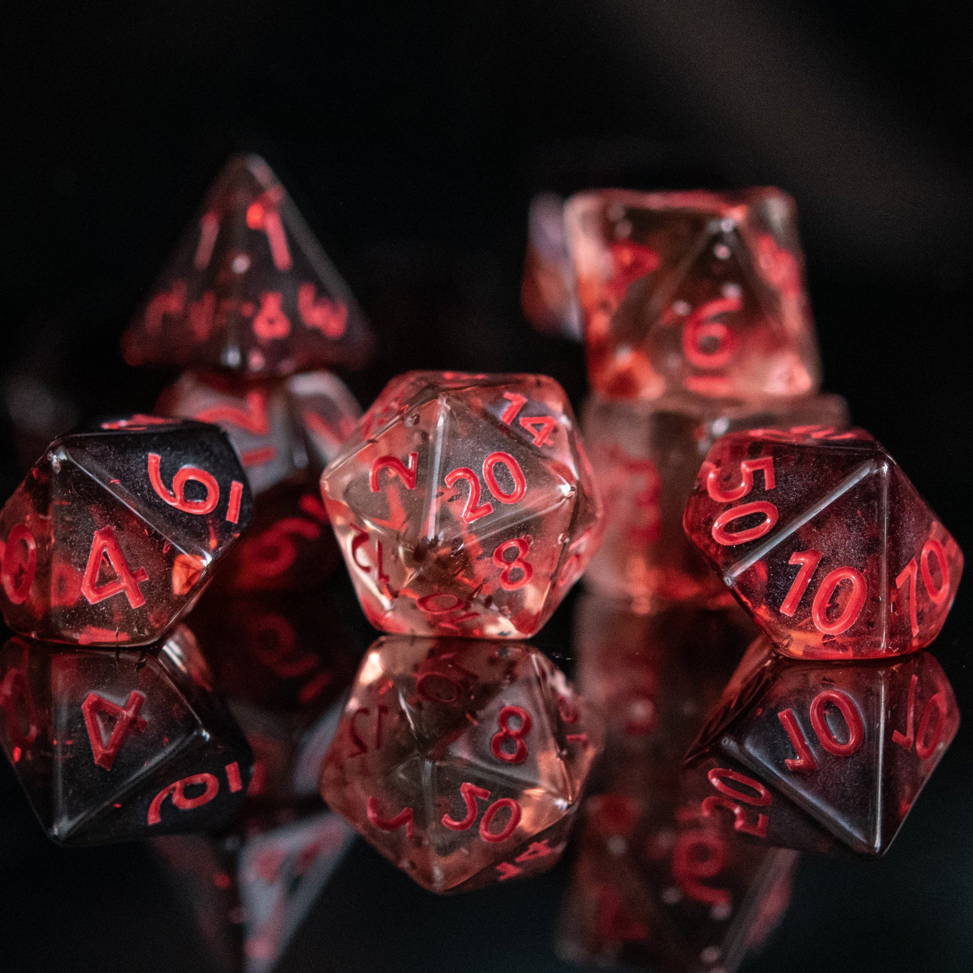 Vampira Acrylic Dice Set