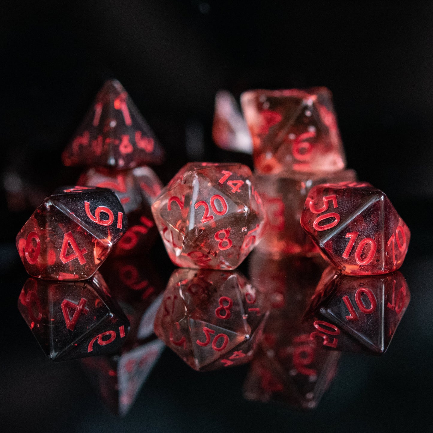 Vampira Acrylic Dice Set