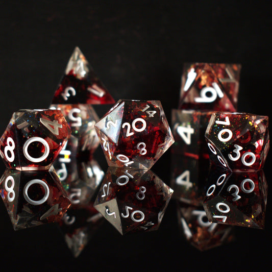 Vampiric Touch Sharp-Edged Resin Dice Set