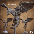 Vanguard Wyvernrider: Base Sculpt B (Mounted Male Human Fighter) - With Helmet / Halberd