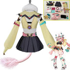 Varesa Genshin Cosplay Costume Set – Kawaii Skirt Wig Tail Outfit - Wig Only / XXL