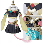 Varesa Genshin Cosplay Costume Set – Kawaii Skirt Wig Tail Outfit - Wig Only / XXL