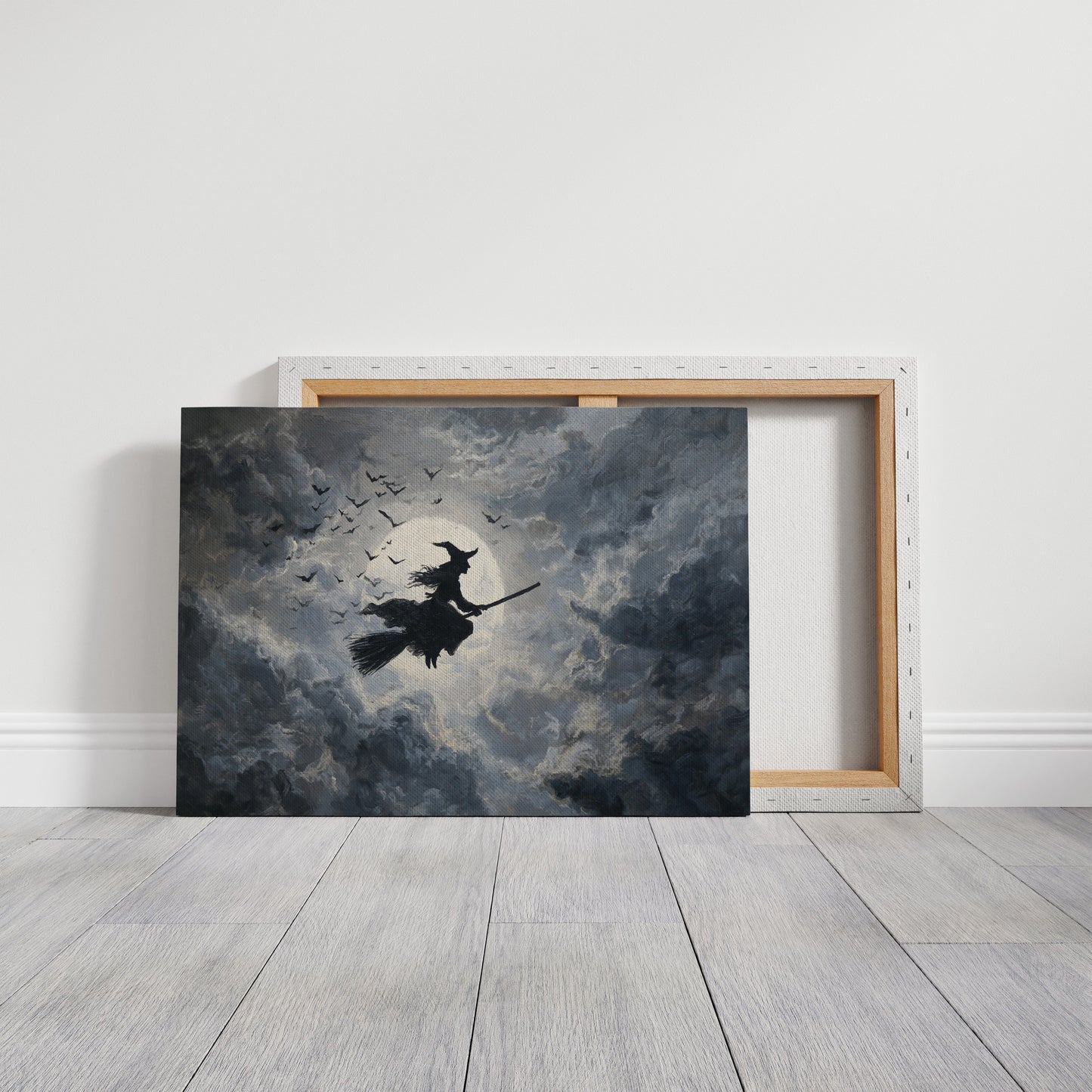 Midnight Flight Under Moonlit Skies