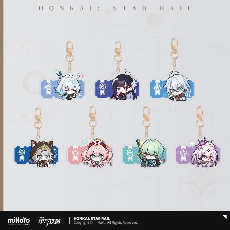 Pom-Pom Exhibition Series Acrylic Keychain Honkai: Star Rail